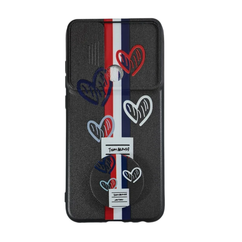 کاور طرح دخترانه کد 873 مناسب برای گوشی موبایل شیائومی Redmi Note 8 به همراه پاپ سوکت