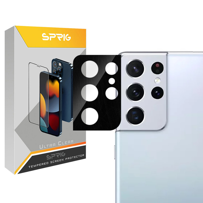 محافظ لنز دوربین اسپریگ مدل 3D-SP مناسب برای گوشی موبایل سامسونگ Galaxy S21 Ultra