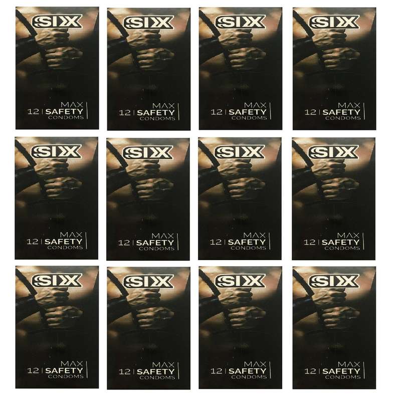 کاندوم سیکس مدل Max Safety مجموعه 12 عددی