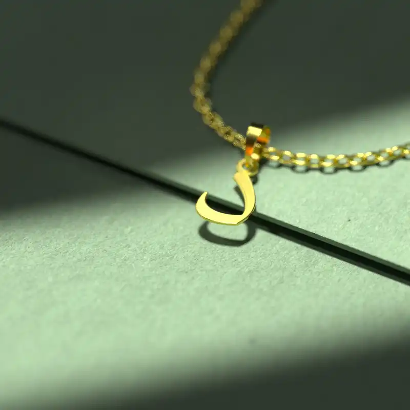 گردنبند طلا 18 عیار زنانه مدوپد مدل حرف د کد I3-1-1010