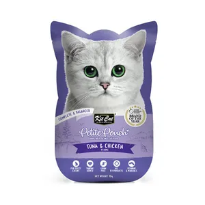 پوچ گربه بالغ کیت کت مدل Petite طعم ماهی تن و مرغ وزن 70 گرم