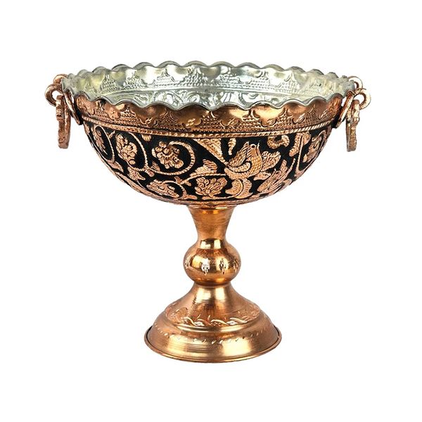 میوه خوری قلمزنی مسی مدل گوشواره ای کد S30