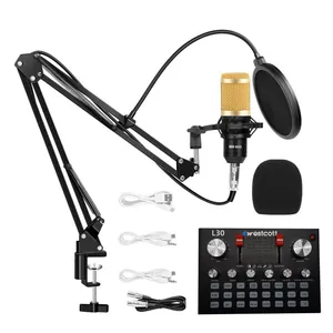 میکروفن کندانسر وسکات مدل BM800 به همراه کارت صدا