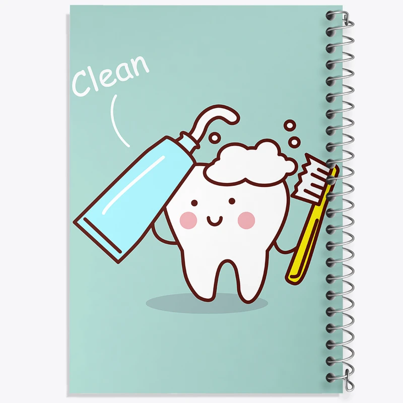 دفتر نت موسیقی 50 برگ خندالو مدل دندان و دندان پزشکی کودکانه کد 36701