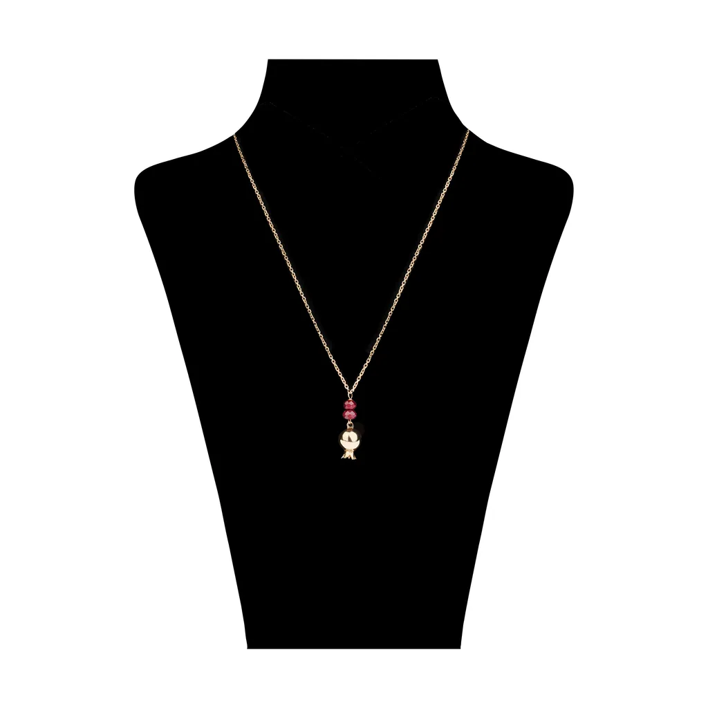 گردنبند طلا 18 عیار زنانه میم سا مدل N3995
