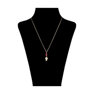 گردنبند طلا 18 عیار زنانه میم سا مدل N3995