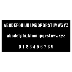 شابلون مدل اعداد و حروف الفبای انگلیسی کد SP671-2