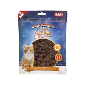 تشویقی گربه نوبی مدل آنتی هیربال طعم مرغ وزن 125 گرم