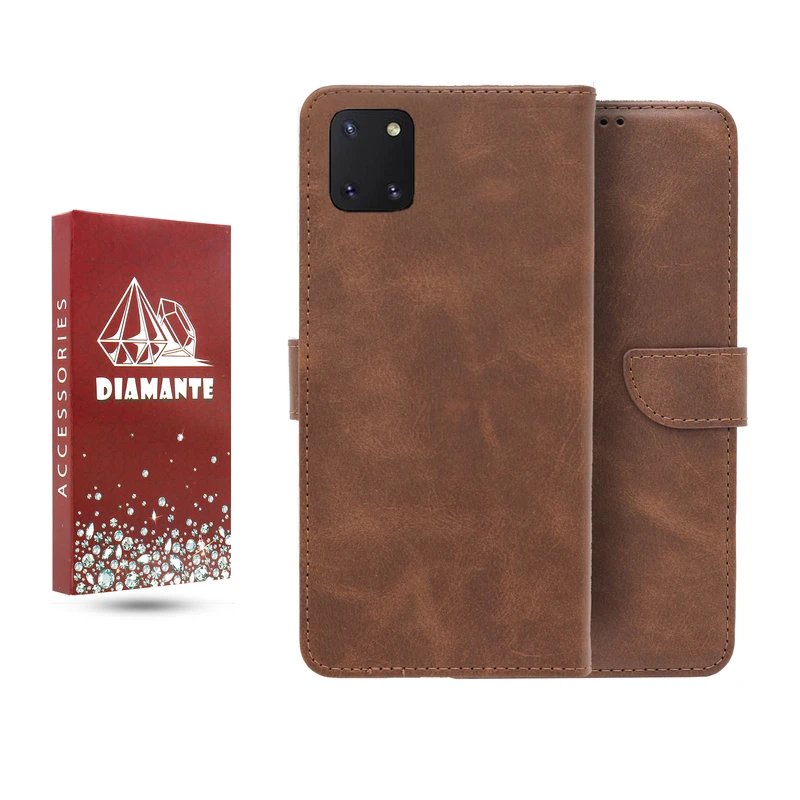کیف کلاسوری دیامانته مدل چرم مناسب برای گوشی موبایل سامسونگ Galaxy Note 10 Lite
