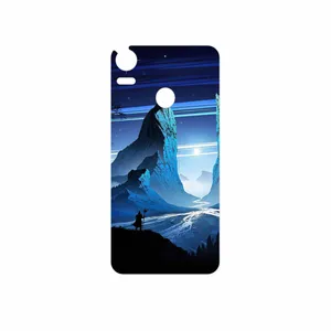 MAHOOT Blue Mountains Digital Art Cover Sticker for HTC Desire 10 Pro