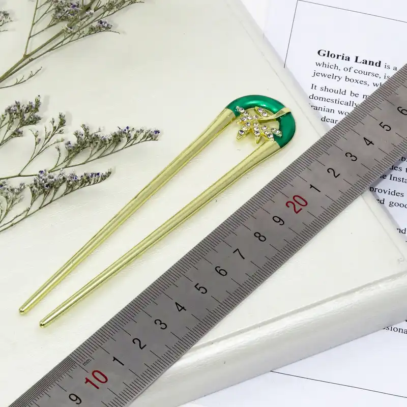 گیره مو زنانه مدل کانزاشی دو شاخ کد G_Lnd_3181