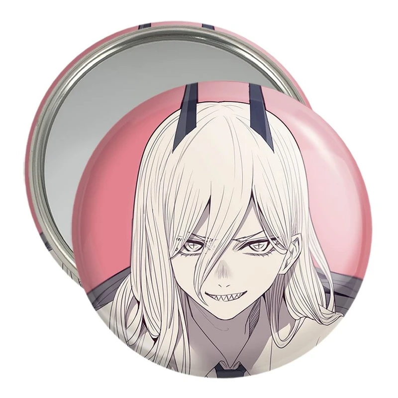 آینه جیبی خندالو مدل پاور انیمه مرد اره ای Chainsaw Man  کد 23208