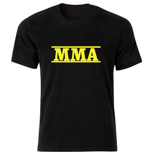 تیشرت آستین کوتاه مردانه مدل MMA کد 37238 BW