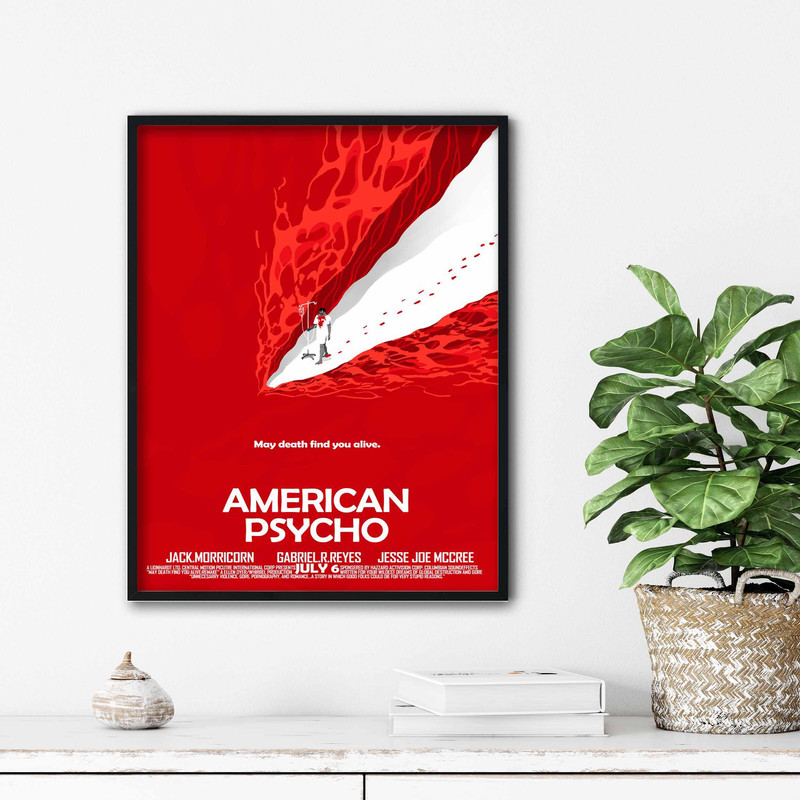 تابلو آتریسا طرح پوستر فیلم American Psycho مدل ATm153