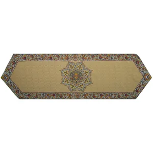 رانر ترمه عدل  کشمیر طرح گل فرنگ مدل k2