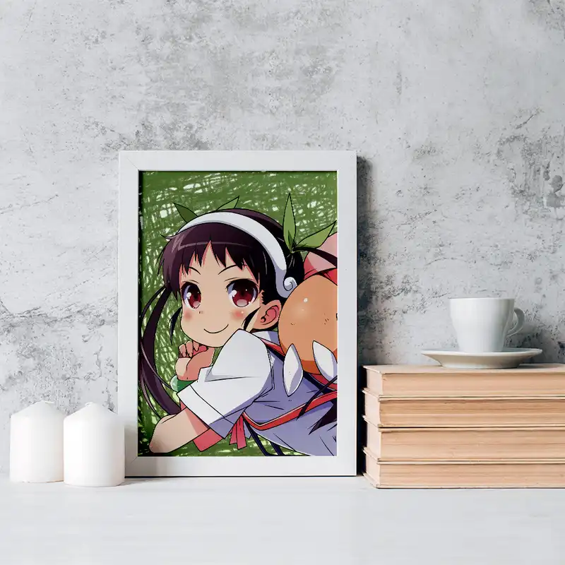 تابلو خندالو مدل مایویی هاچیکوجی انیمه مونوگاتاری کد 16227