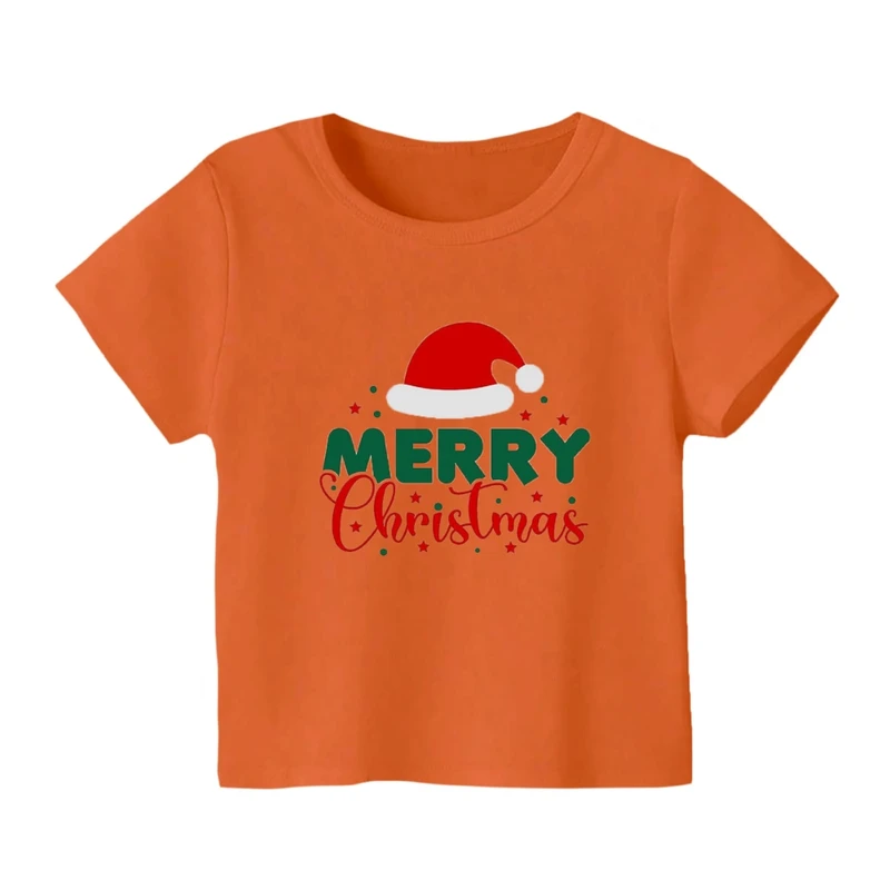 تی شرت آستین کوتاه بچگانه مدل نوشته کریسمس کد 25