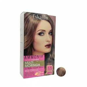 کیت رنگ مو اسکالیم شماره 7.5 حجم 100 میلی لیتر رنگ بلوند طلایی متوسط