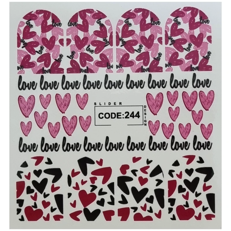 لنز ناخن مدل CODE244