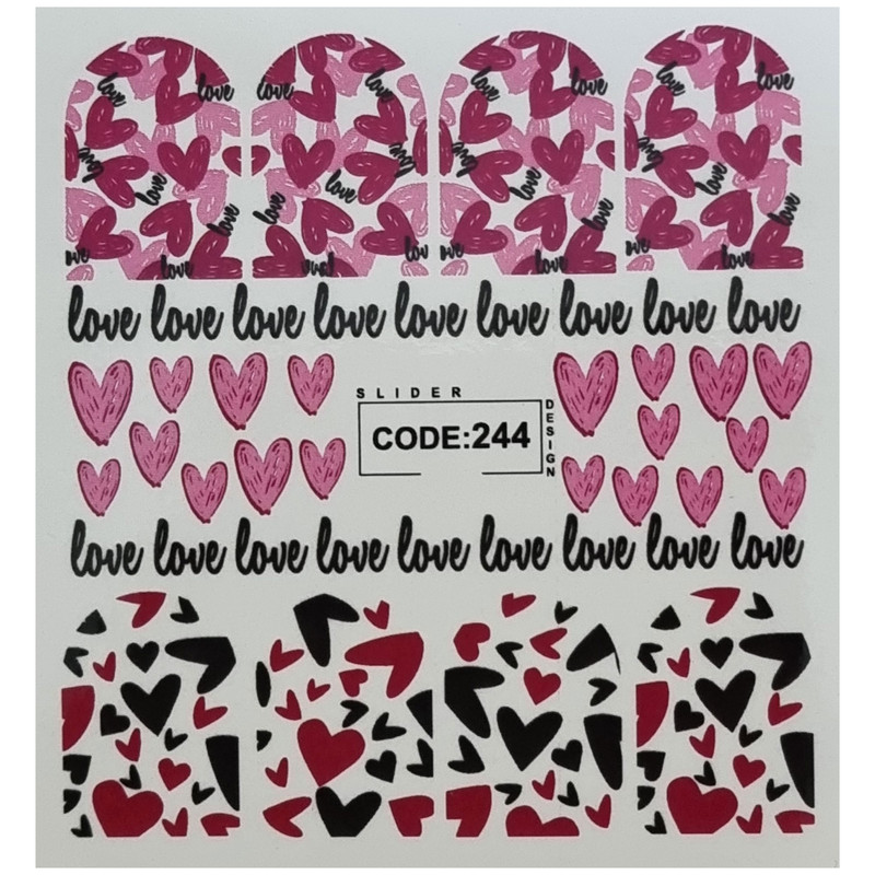 لنز ناخن مدل CODE244