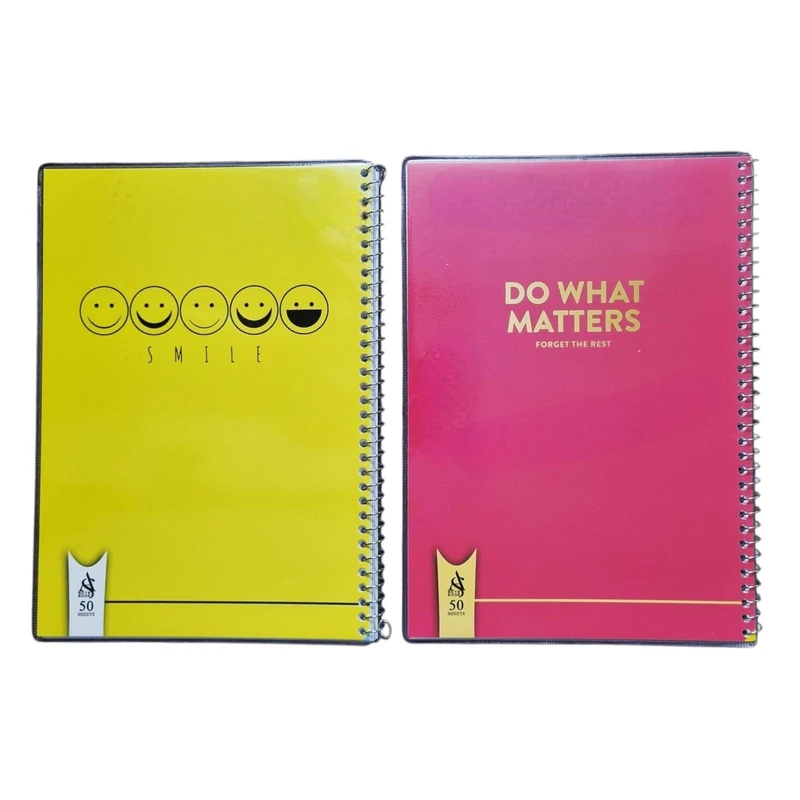 دفتر مشق 50 برگ مدل پاستیلی کد pa09 بسته 2 عددی