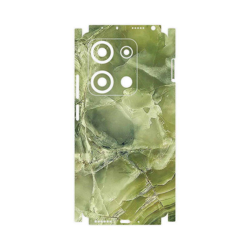 برچسب پوششی ماهوت مدل Green_Crystal_Marble-FullSkin مناسب برای گوشی موبایل شیائومی Redmi Note 14S
