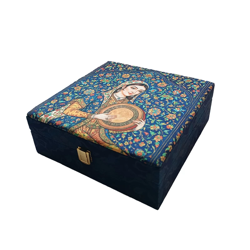 جعبه هدیه طرح دختر دف زن مدل GH-01