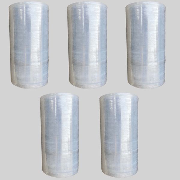 سلفون بسته بندی مدل استرچ صنعتی عرض 17 سانتی متر بسته 5 عددی