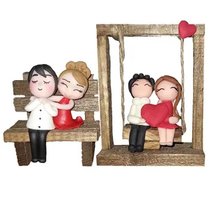 ابزار کادویی مدل دختر پسر عاشق طرح خمیری کد 02 مجموعه 2 عددی 