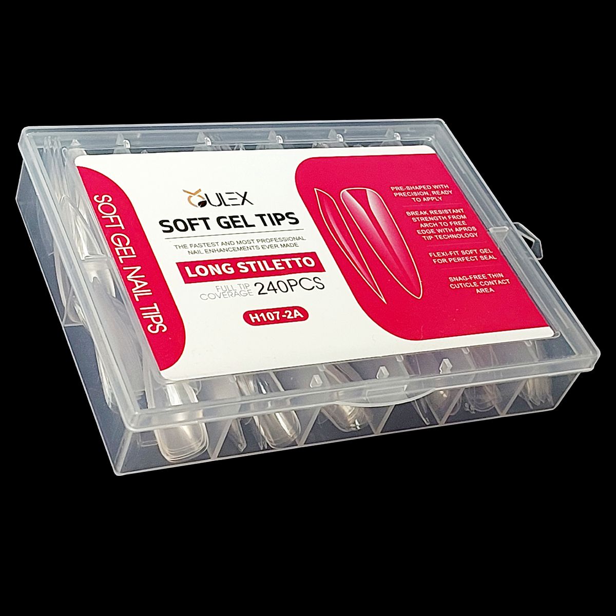 تیپ کاشت ناخن اولاکس مدل H107-2A بسته 240 عددی -  - 2