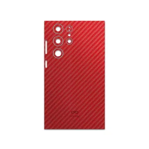 MAHOOT Red-Fiber Cover Sticker for Samsung Galaxy S23 Ultra