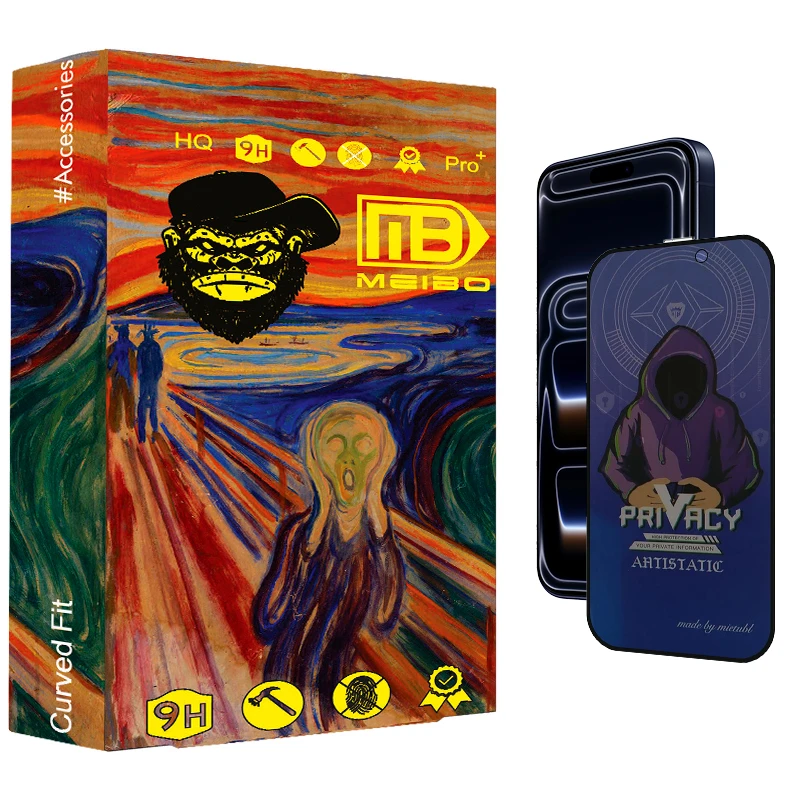 محافظ صفحه نمایش حریم شخصی میبو 026 مدل Privacy Mietubl مناسب برای گوشی موبایل اپل Iphone 17 Pro Max