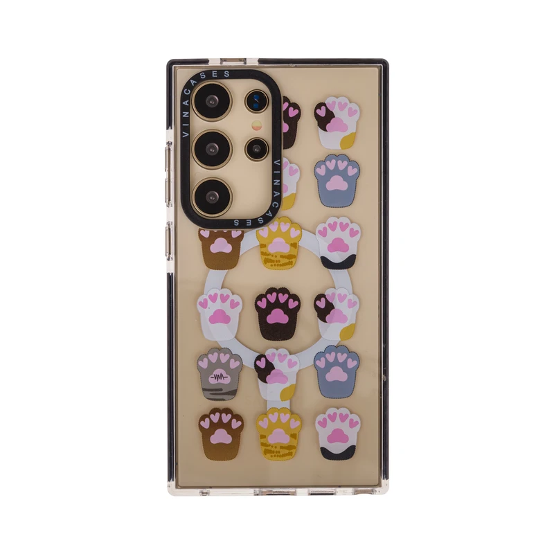 کاور ویناکیسز مدلLove paws MagSafe مناسب برای گوشی موبایل سامسونگ S24 ultra