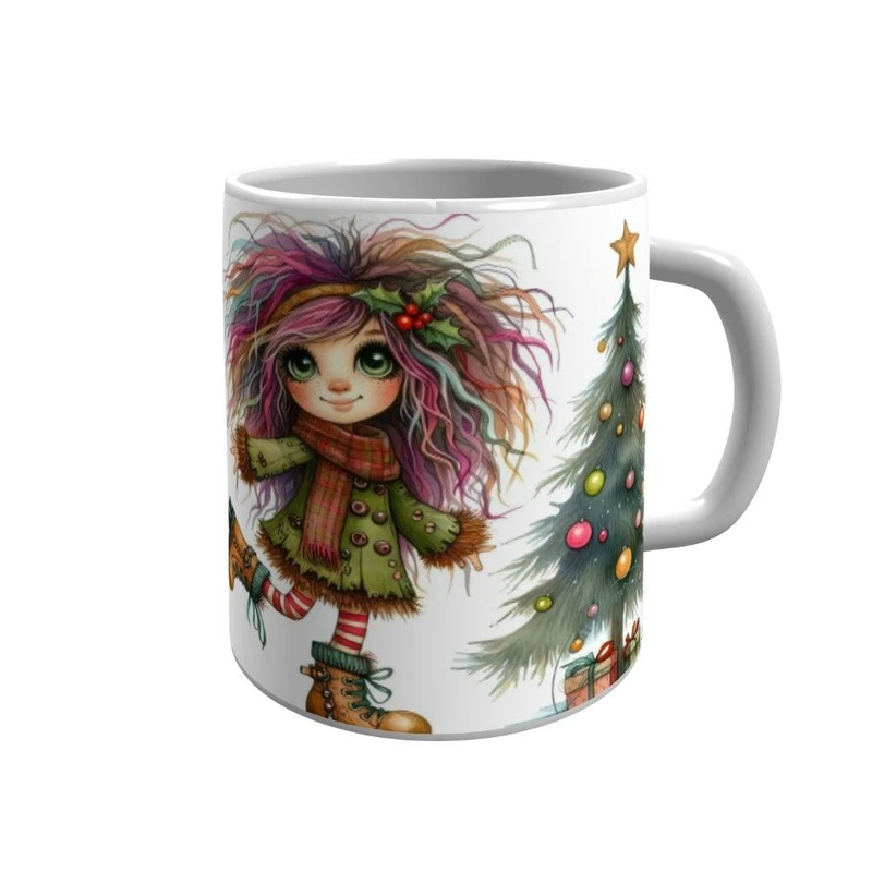 ماگ پاد آفرین مدل کریسمس فانتزی کد 0080