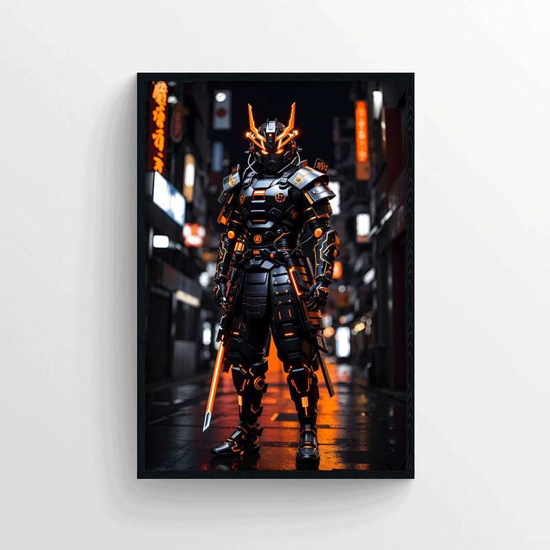 تابلو طرح سامورایی مدل AX18