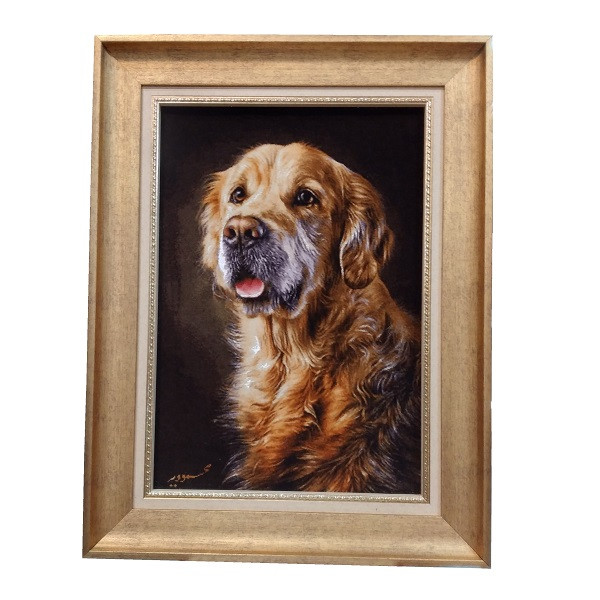 تابلو فرش دستباف مدل سگ ماکسی کد 5069
