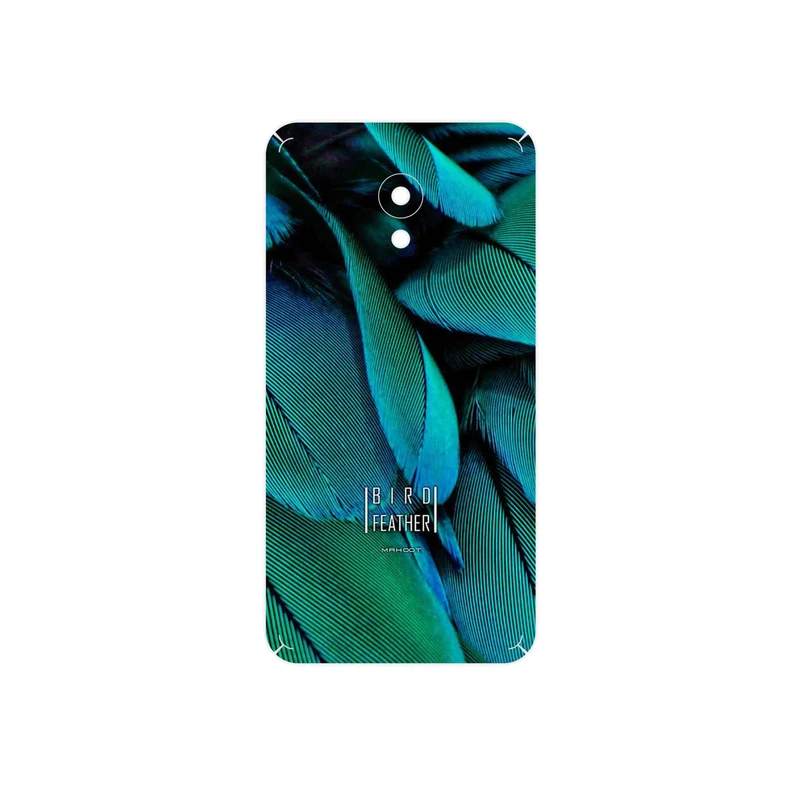 برچسب پوششی ماهوت مدل Green Feather مناسب برای گوشی موبایل میزو M5