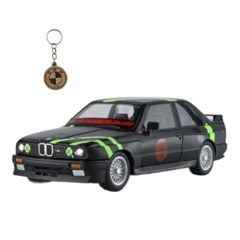 ماکت ماشین ناب سل مدل بی ام و فلزی چراغدار BMW E30 M3 NAAB001 به همراه جاسوییچی