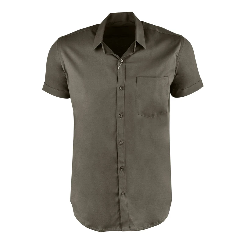 پیراهن آستین کوتاه یقه برگردان مردانه مدل MDSS-CH3001