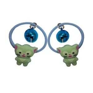 کش مو دخترانه مدل زنگوله ای بسته 2 عددی