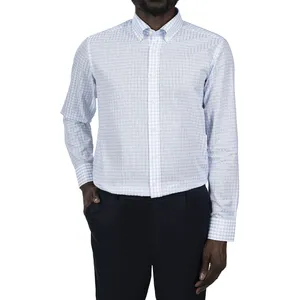 پیراهن آستین بلند یقه دکمه دار مردانه مدل 805