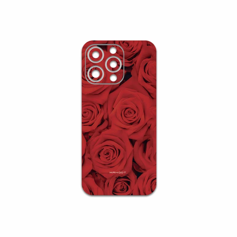 برچسب پوششی ماهوت مدل Red-Flower مناسب برای گوشی موبایل اپل iPhone 13 Pro Max