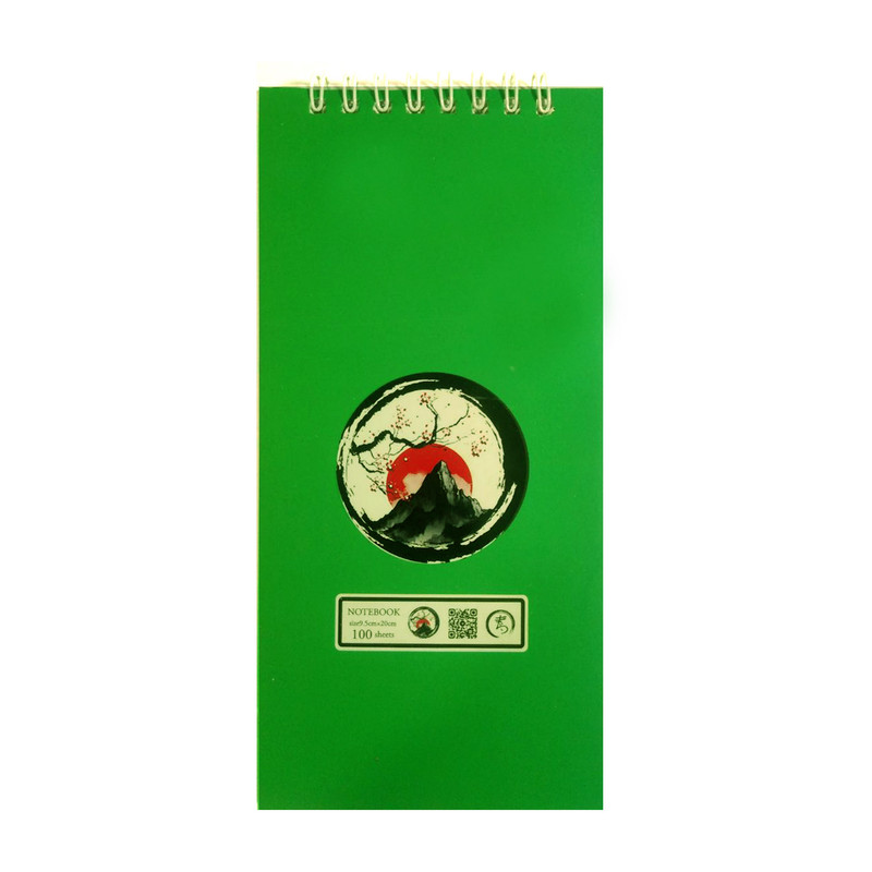 دفتر یادداشت 100 برگ الین مدل پالتویی طرح فوجی یاما کد 04