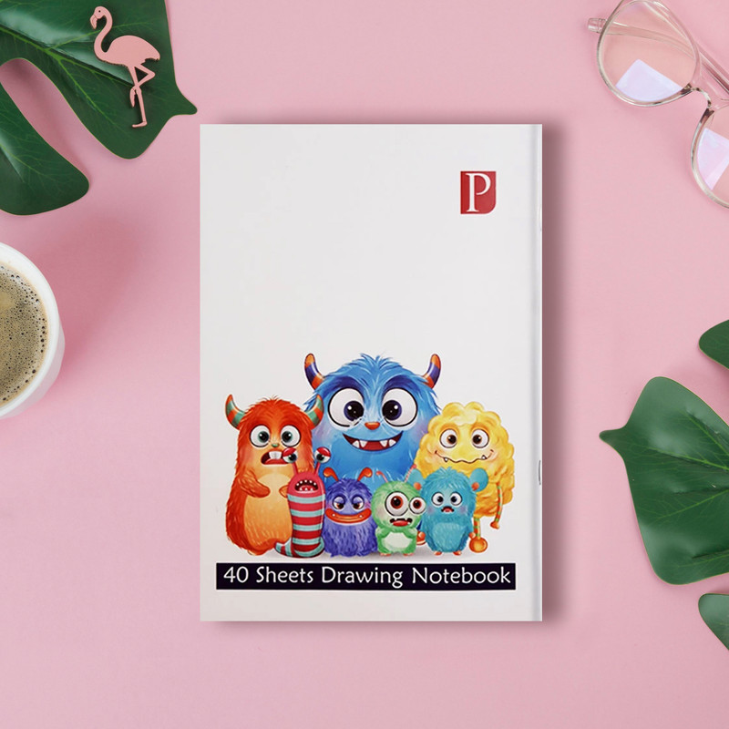 دفتر نقاشی 40 برگ مدل کارخانه هیولا ها