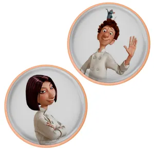 تراش مدل مخزن دار طرح انیمیشن راتاتویی موش سرآشپز کد S13092-088 بسته دو عددی