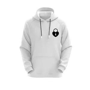 هودی زنانه مدل قفل کد J178 رنگ سفید