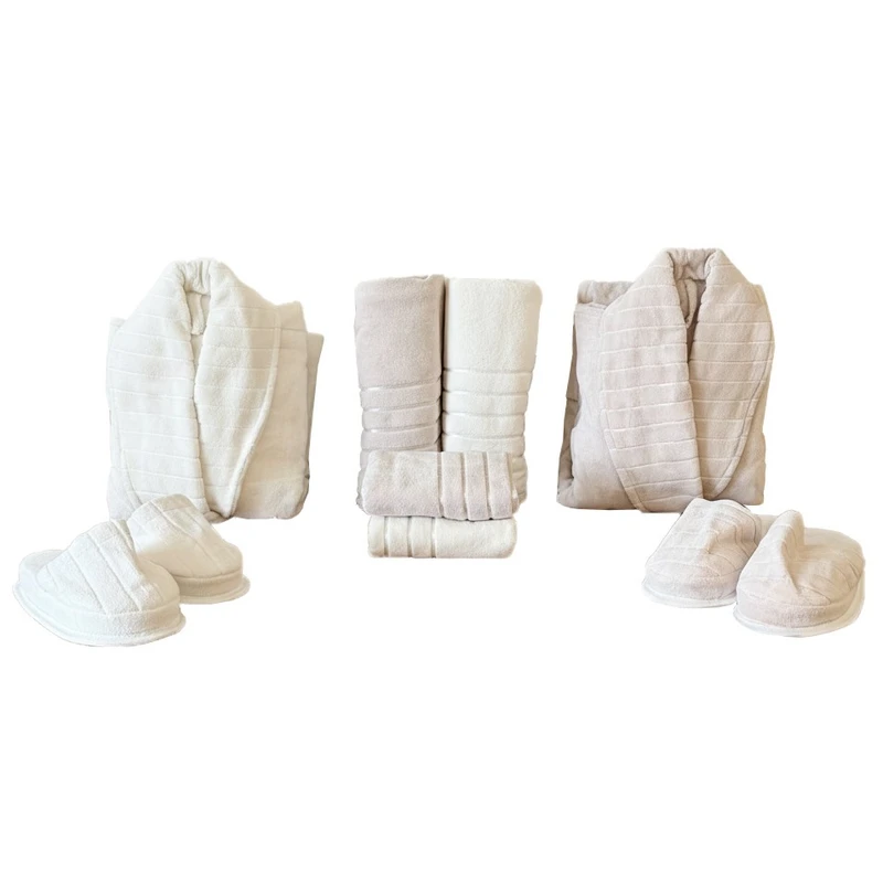 سرویس حوله پالتویی 8 تکه مدل بونی