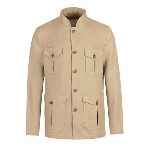 کت تک مردانه کروم مدل چهار جیب لینن 2310208