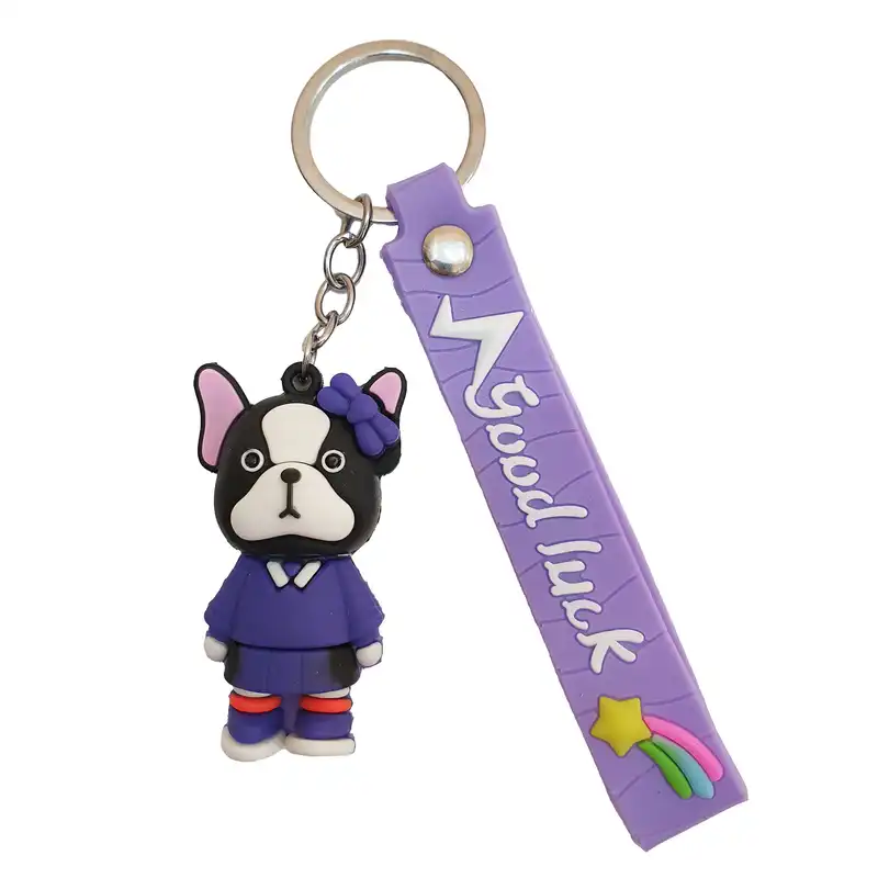 جاکلیدی مدل سیلیکونی طرح سگ گل به سر کد DB21