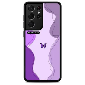 AKAM AMC-WSGS21U-BUTTERFLY-17 Cover For Samsung Galaxy S21 Ultra